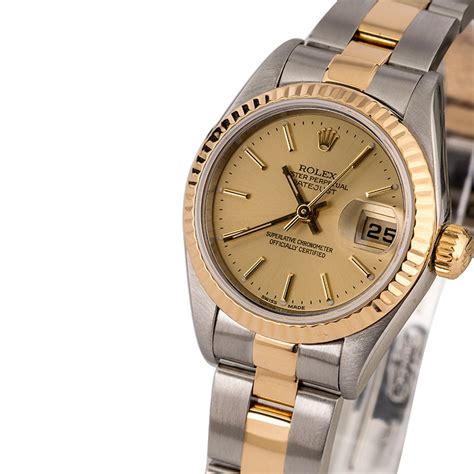 rolex oyster two tone ladies|two tone rolex for sale.